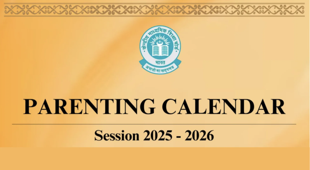 Parenting Calendar for the academic session 2025-26